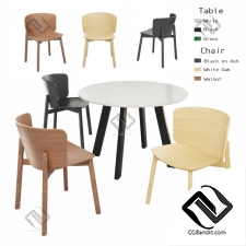 Стол и стул Table and chair Bludot