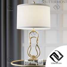 Настольные светильники Table lamps Uttermost Adelais Curved Metal