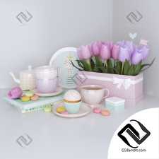 Декоративный набор Decor set with tulips 17