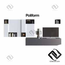 Шкафы Cabinets POLIFORM VARENNA SISTEMI GIORNO WALL SYSTEM 05