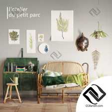 Мебель Furniture Set Decor Latelier du petit parc GREEN