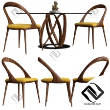 Стол и стул Table and chair Infinity Porada