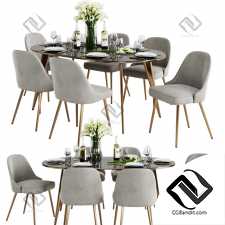 Стол и стул Table and chair West Elm 31