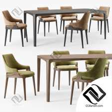 Стол и стул Table and chair Potocco Velis,Eiles