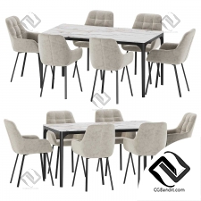 Стол и стулья Dining set 90