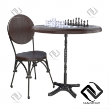 Стол и стул Table and chair Chess