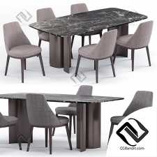 Стол и стул Table and chair Lucylle, Gullwing