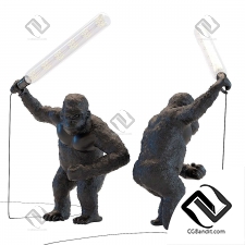 Настольная лампа Animal Fighting Kong Mat Black