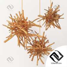 Branch decor lamp n1 / Люстры из веток