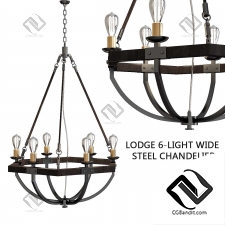 Подвесной светильник Lodge 6-light Wide Steel