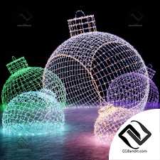 Уличное освещение Balls from garlands