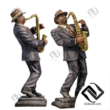 Скульптуры saxophonist