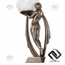 Art Nouveau Lady Lamp