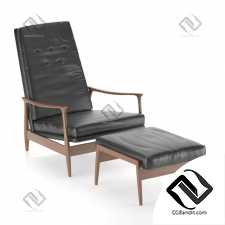 Кресла Milo Baughman Lounge Chair and Ottoman