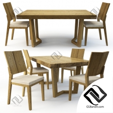 Стол и стул Table and chair Orimex Craft