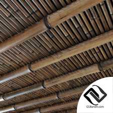 Ceiling bamboo crooked branch low n7