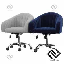 Офисная мебель Balcom Velvet Swivel Mid-Back Desk Chairvelvet