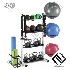 Спорт Rack for fitness accessories