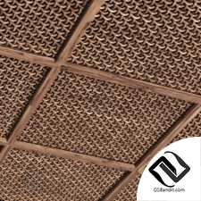 Ceiling crooked thick branch rattan n1