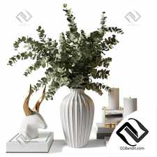 Декоративный набор Decor set Bouquet with eucalyptus 03