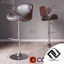 Барный стул Bar stool JY1076 Walnut & Black