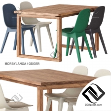 Стол и стулья Morbylanga Odger IKEA