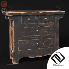 Комод Chest of drawers Old Authentic wooden cabinet