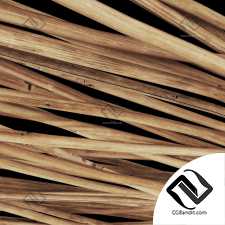 Ceiling wood  thin branch beam n1a