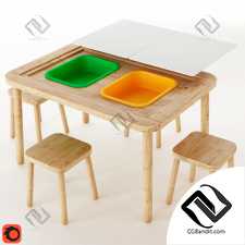 Стол и стул FLISAT Childrens Table and Chair