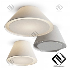 Потолочный светильник Crate and Barrel White Tapered Linen