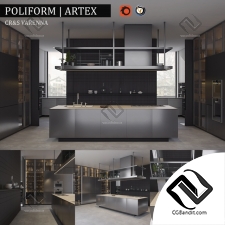 Кухня Kitchen furniture Poliform Varenna Artex 05