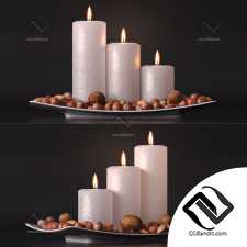 Свечи и орехи candle and nuts