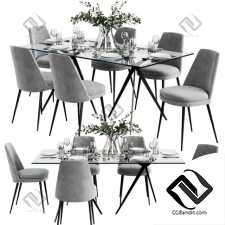 Стол и стул Table and chair West Elm 30