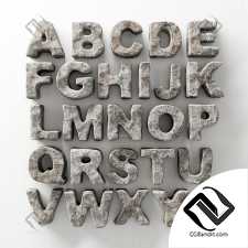 Stone letters english n1