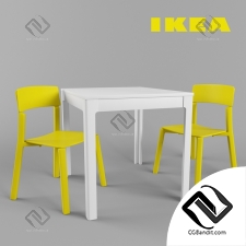Стол и стул Table and chair IKEA WANGSTA, YAN-INGE