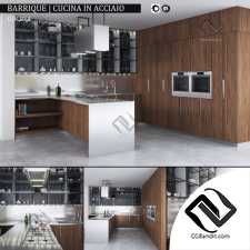 Кухня Kitchen furniture Barrique Cucina in acciaio