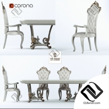 Стол и стул Table and chair Turri Baroque