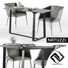 Стол и стул Table and chair Natuzzi 03