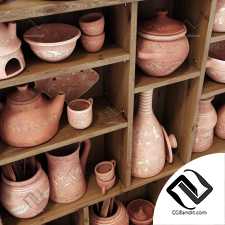 Dishes clay n23 / Посуда из глины №23
