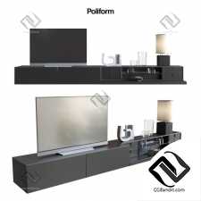 Тв тумба tv stand POLIFORM VARENNA SISTEMI GIORNO QUID