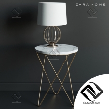 Журнальный столик и лампа Coffee table and lamp ZARA home