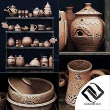 Dishes clay n21 / Посуда из глины №21