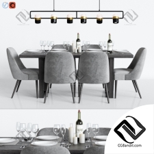 Стол и стул Table and chair Modern 22