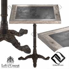 Столы RESTAURANT TABLE SQUARE METAL SHEET II