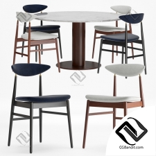 Стол и стул Table and chair Gent Dining GUBI