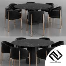 Стол и стул Table and chair Porro Frank, Materic