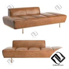 Диван Sofa Lawndale Saddle Leather Daybed