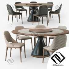 Стол и стул Table and chair Tonin Casa Dolly Malva Elite