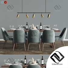 Стол и стул Table and chair Modern