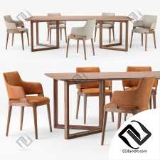 Стол и стул Table and chair Potocco Velis